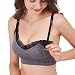 iClosam Soutiens-Gorge Allaitement Maternité Bra sans Armature sans Couture Confortable Soutiens Gorge de Grossesse Postnatal Prénatale Gris Foncé, L