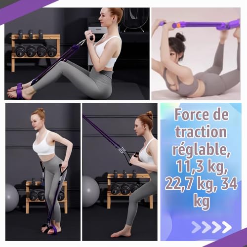 SHUOHONG Bande de Resistance Musculation 3 Tubes Elastique Musculation – vue 6