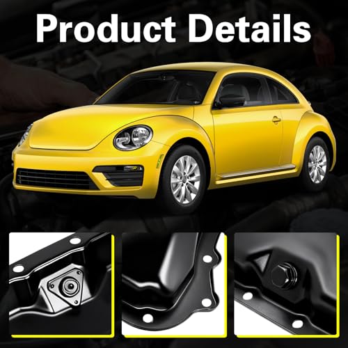 Lower Engine Oil Pan Sump with Drain Plug, Compatible with Volkswagen by VANUODA - Used condition - Image 2