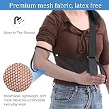 Mesh Arm Shoulder Sling Shoulder Injury Immobilizer for Shower Breathable Rotator Cuff with Shoulder Pad Adjustable Arm Brace Right Left Arm Stabilizes Elbow Arm Wrist Torn Brace for Men Women Broken - Image 3