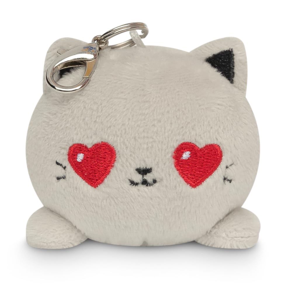 TeeTurtleTeeTurtle | Plushie Charm Keychain | Love Gray Cat