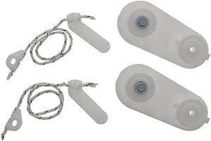 2-Pack Dishwasher Door Link Replacement - Fits Whirlpool KitchenAid AP3775412, PS972325, 8194001