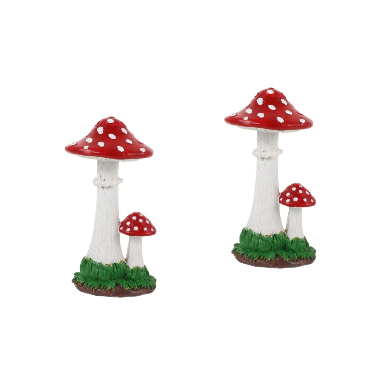 Figurines de champignons miniatures au design réaliste pour massifs
