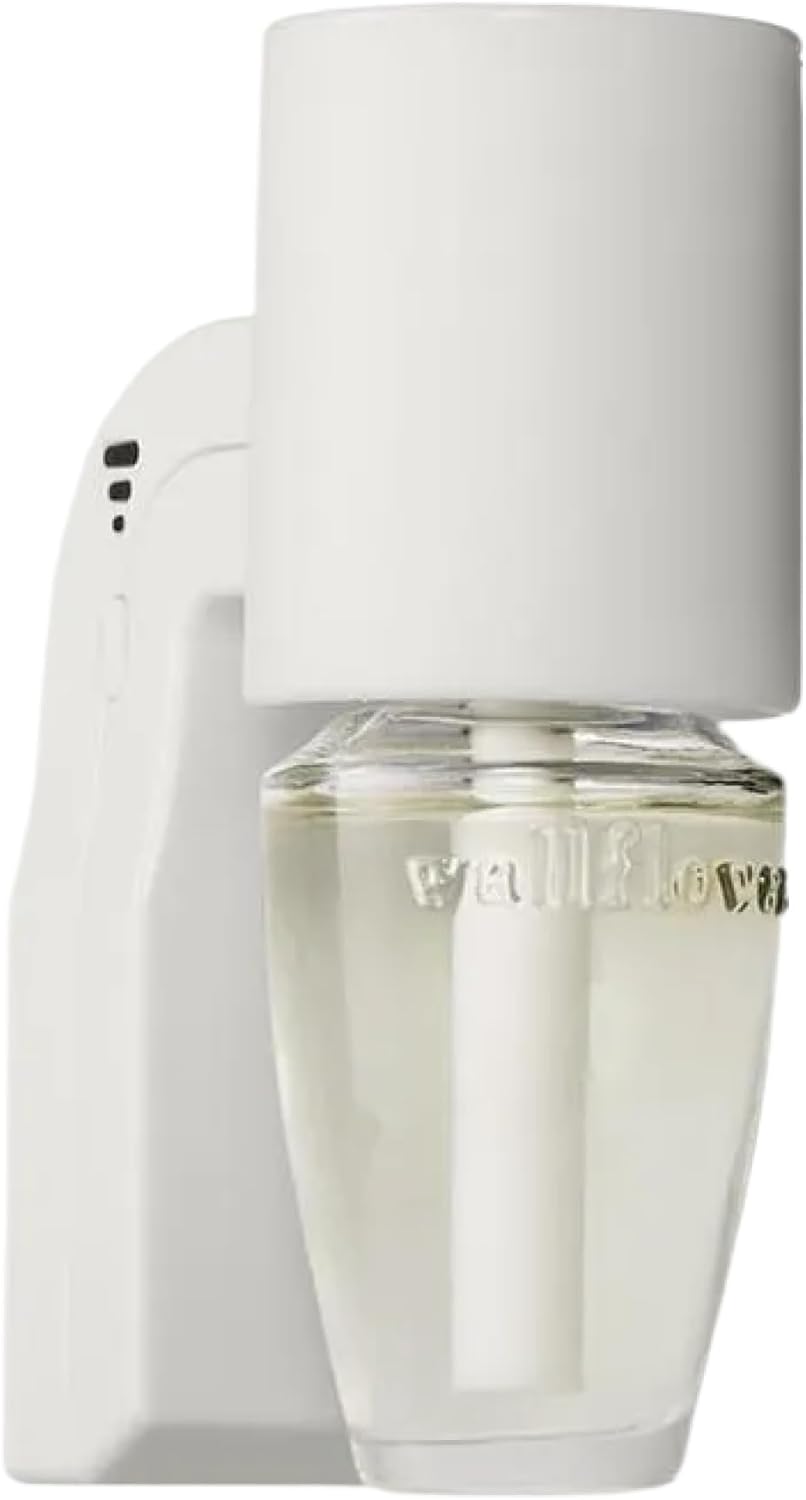 Bath & Body Works Wallflowers Fragrance Plug, White Scent Control, Plug-In Air Freshener Device with 3 Intensity Levels for Bedrooms, Bathrooms & Living Spaces - 1 Pack