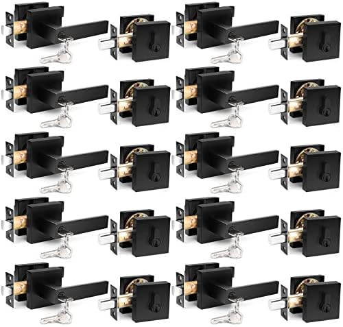 Probrico Square Keyed Entry Levers and Single Cylinder Deadbolts ...
