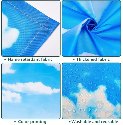 Image of Fluorescent Light Covers, 2 Pack 4 x 2 Feet Magnetic Light Covers for Ceiling Lights classroom decor, Drop Ceiling Light Cover with 10 Magnets Ceiling Light Covers for Office(Green Tree)