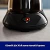 Philips Filter Coffee Machine, 1.2 Lt Capacity, Automatic Closing, Glass Infuser, Black and Metal, HD7462/20