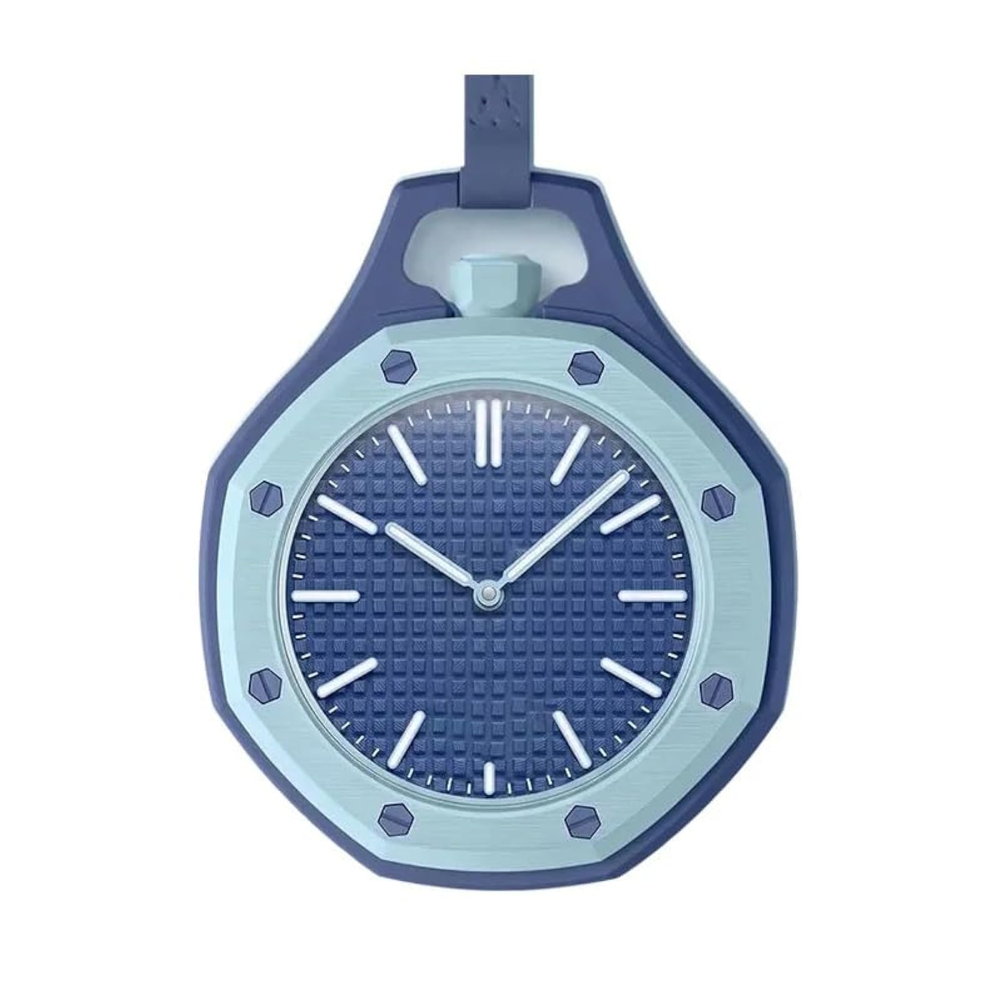 Royal Pop Octagonal Pocket Analog Watch with Detachable Lanyard