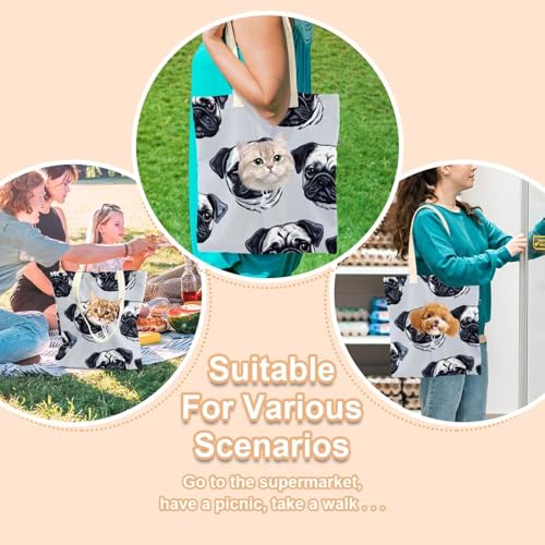 Sac à bandoulière en toile pour chien et petit animal voyage - 8
