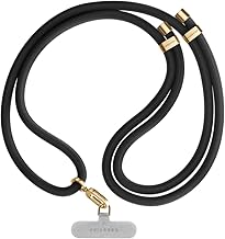 CASETiFY 8mm Rope Cross Body Strap with Card - Black
