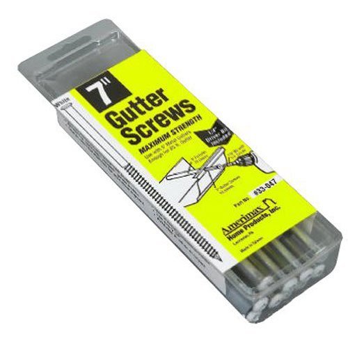 AMERIMAX HOME PRODUCTS 7-Inch Screw/Ferrule, White, 40-Pack