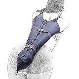 LWCFDC Monohandschuh Armbinder Aus Kunstleder – Bondage Handfesseln & Armfesseln Für SM Spiele, Fetisch Zwangsjacke BDSM Zubehör Für Paare Frauen Männer