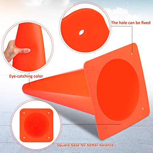 Image of 12 Pcs Traffic Cones Parking Cones Bulk,19 Inch,Orange