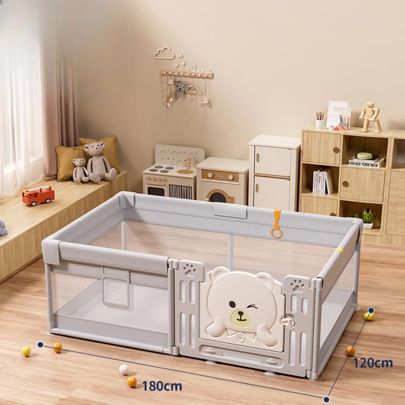 Amazon.co.jp: TAKEY大阪熊 ベビーサークル フェンス 扉付き 大型 滑り