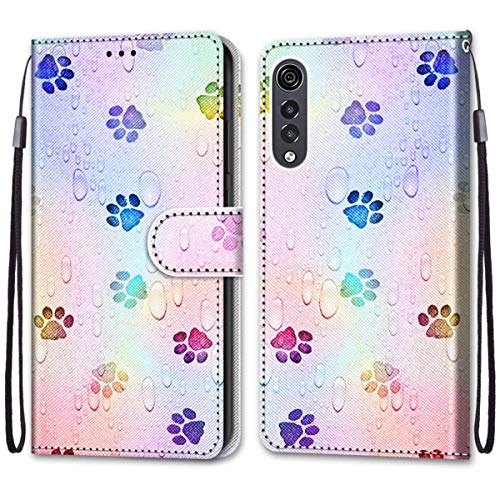 Lg Velvet Case, Lg Velvet 5G Case, Gift_Source Pu Leather Wallet With Credit Card Slots Case Slim Folio Shell Flip Kickstand Shockproof Protective Phone Cover For Lg Velvet/Velvet 5G 6.8" [Pattern 18] #TOP1