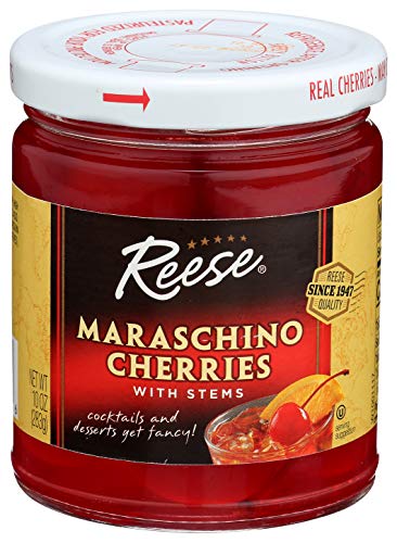 Reese Red Maraschino Cherries With Stems, 10 Oz #TOP16