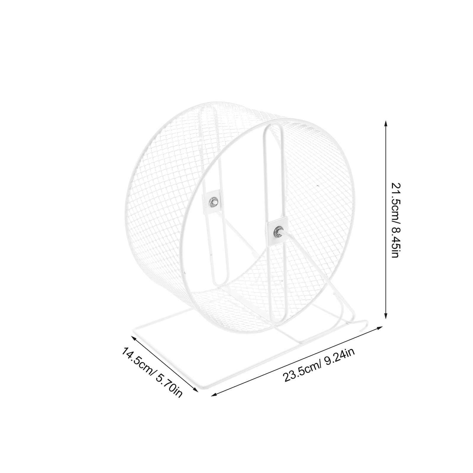 Gatuida Rueda de Metal para Correr de Chinchilla y Hámster Silenciosa 21 Cm, Rueda de Ejercicio para Roedores Pequeños, Juguete Duradero para Desgaste de Uñas y Salud Cardiovascular