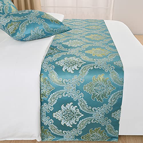 Qfwmcw Hotel Satin Bed Cover Bed Runners Scarves Decoration For Bed Cover Bedspreads Coverletsbed Flag Pet Bedding Scarf Pet Protector Covers For King Queen Twin King Size Bed, Queen 19.7X82.7 In #TOP2