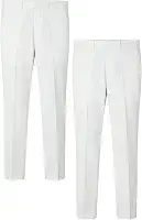 KIT 2 Peças - Calça Social Masculina Slim Branca Calça de Terno Tecido Panamá Calça Formal Alfaiataria Homens