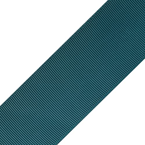 Fondersy 38mmX 91M Solid Grosgrain Ribbon for Gift Wrapping Parties Wedding Decoration, Crafts Sewing(Teal) - Image 2