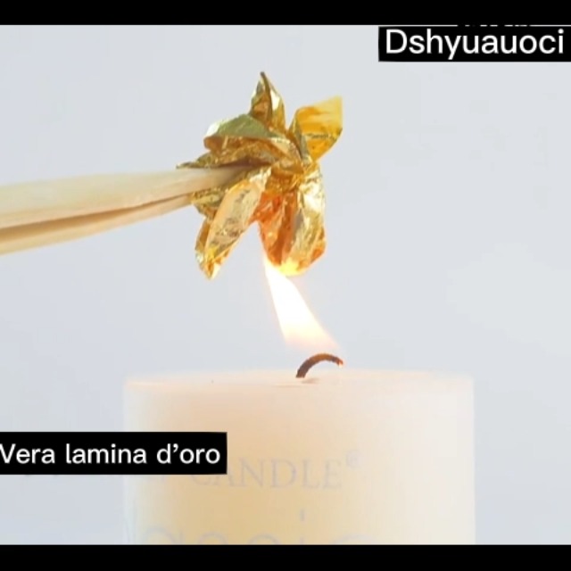 Foglie Oro Commestibile 24k - 10 Pezzi 4.3x4.3 Cm Per Decorazione Torte E Artigianato - Foto 6