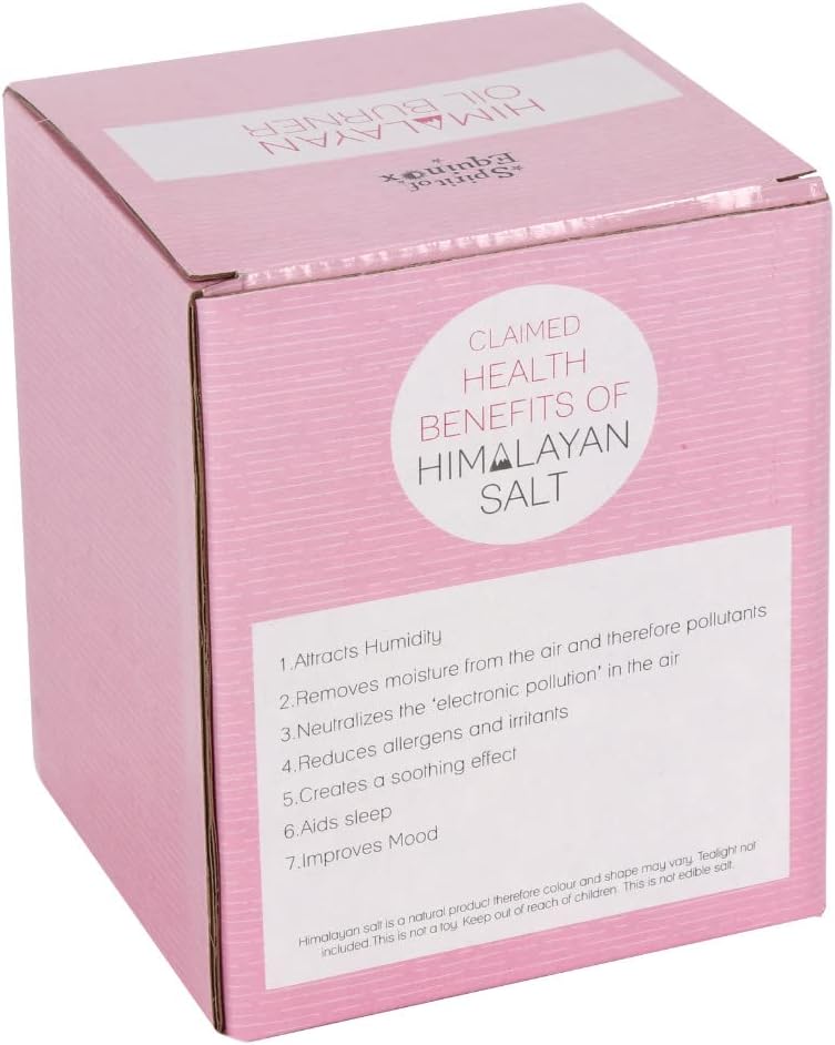 Something Different Natural Himalayan Salt lamp Oil Burner Boxed, Pink