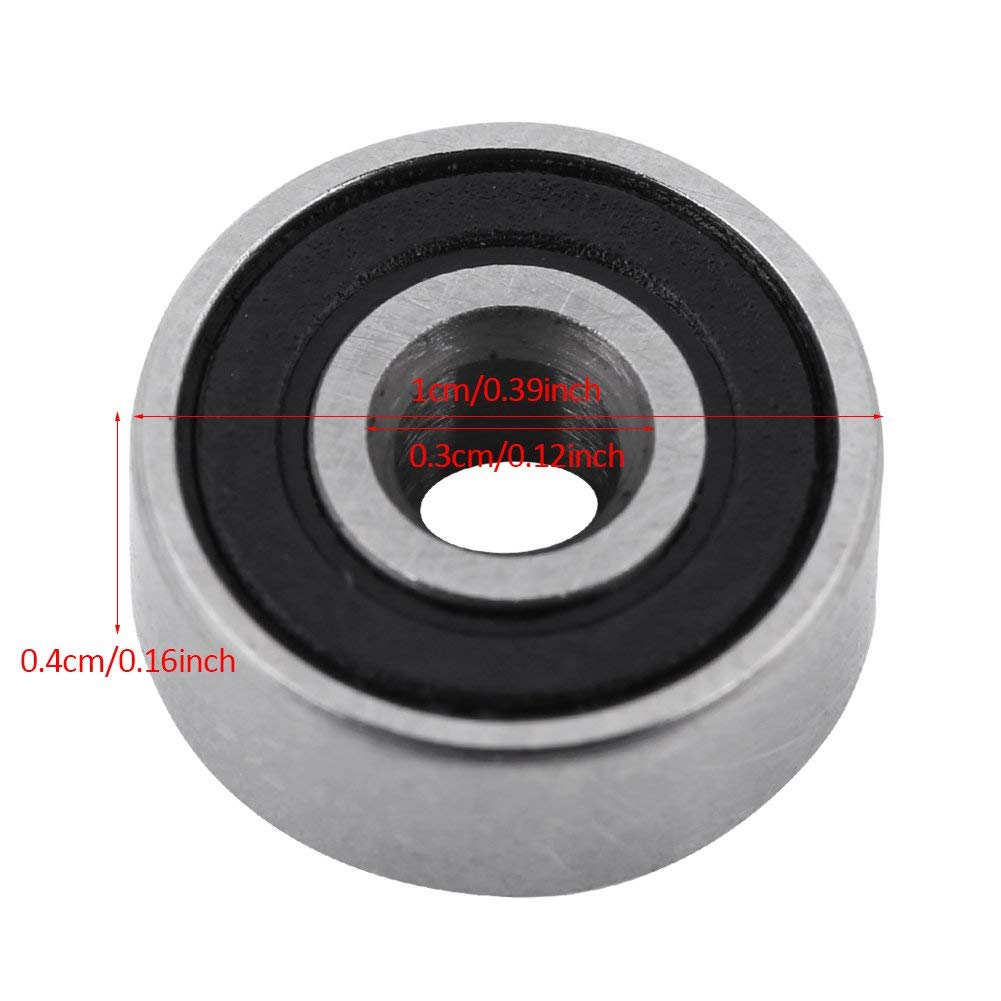 10 Sztuk 623 2rs Ball Kugellager 623zz Kugellager F623Zz łożyska Podwójne Gumowe łożyska Uszczelnione Mini łożyska Kulkowe 3x10x4mm
