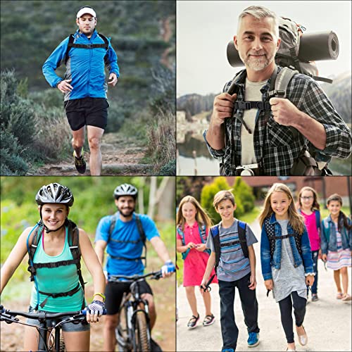 Chest Strap for Backpack, Adjustable Backpack Strap with Buckle, Universal Backpack Strap with Zip Pendant for Jogging and Hiking Outside, Black (Pack of 12) - Image 8