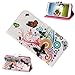 Niceroker Butterfly Flower Wallet Stand Flip Leather Case Cover For Samsung Galaxy S4 IV i9500