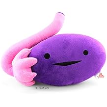 I Heart Guts Ovary Plush - 10" Cute Educational Organ Toy for PCOS, IVF & Oophorectomy - Funny Get Well Recovery Gift for OBGYN Nurse Patients & Medical Student STEM Anatomy Plushie