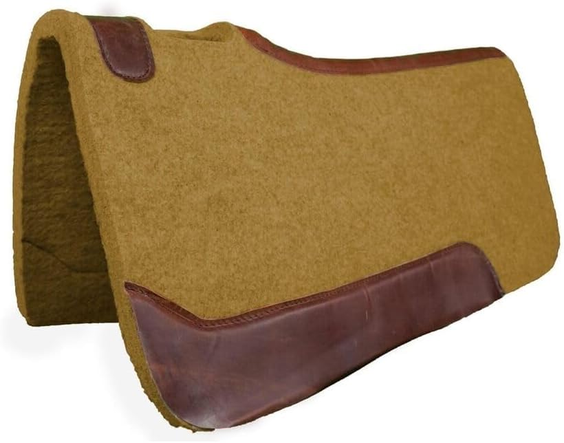 Western horse Felt Sottosella/sottosella sagomato in feltro di lana di alta qualità nelle misure 81,28 x 81,28 cm e 76,2 x 76,2 cm A08 (81,28 x 81,28 cm)