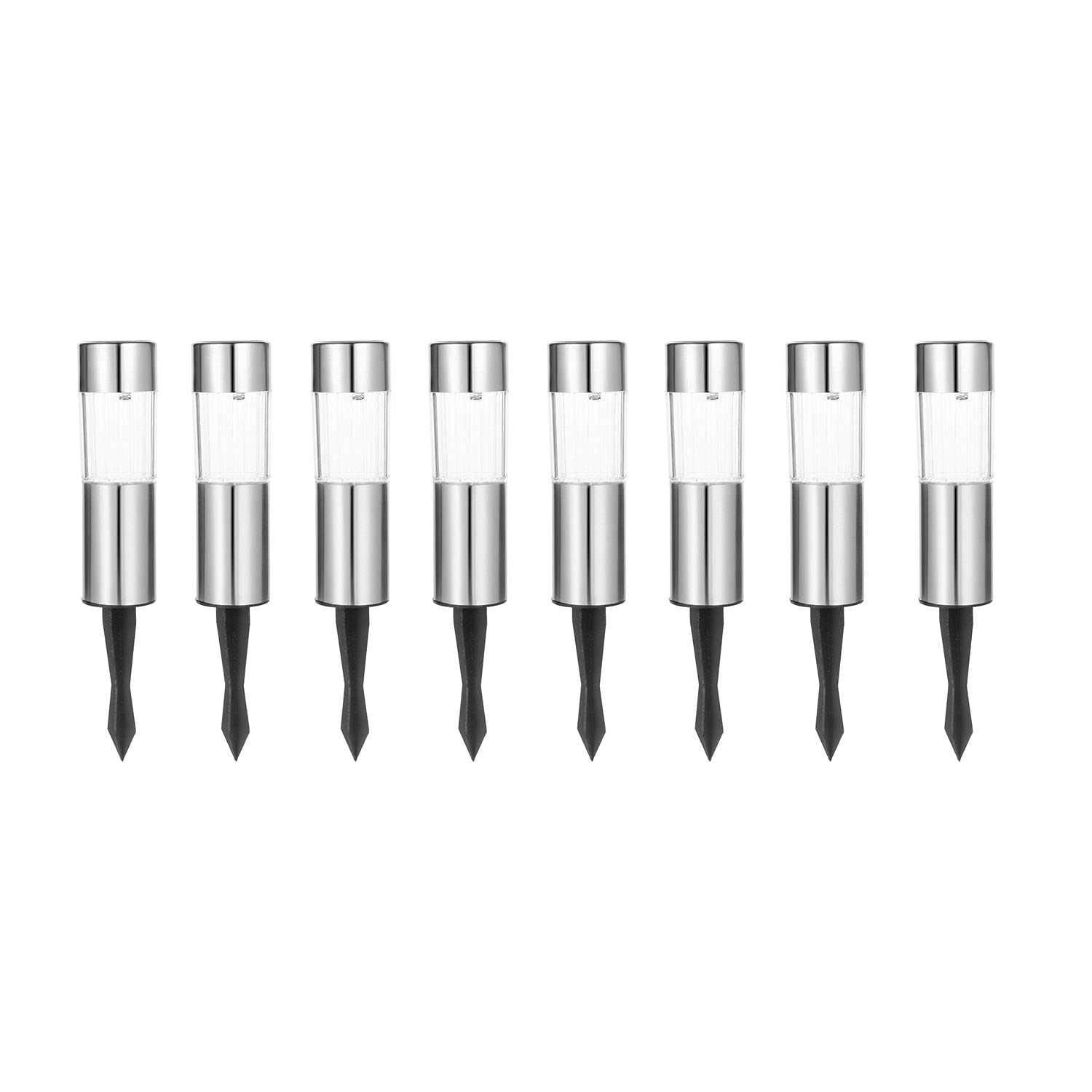 Lampadaire solaire extérieur Lot de 8 lanternes étanches pour balisage de jardin