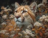 Paint by Number, Mountain Lion Mirage, Adult Crafts Adults' Paint-by-Number Kits, Room Decor Gift for Birthday Festival (16x20 inch,No Frame)