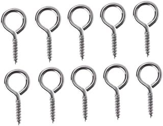 LIGHTAOTAO 50pcs self tapping screws screw eye bail Screw Eye Pins jewelry sheep eye hook Stainless steel