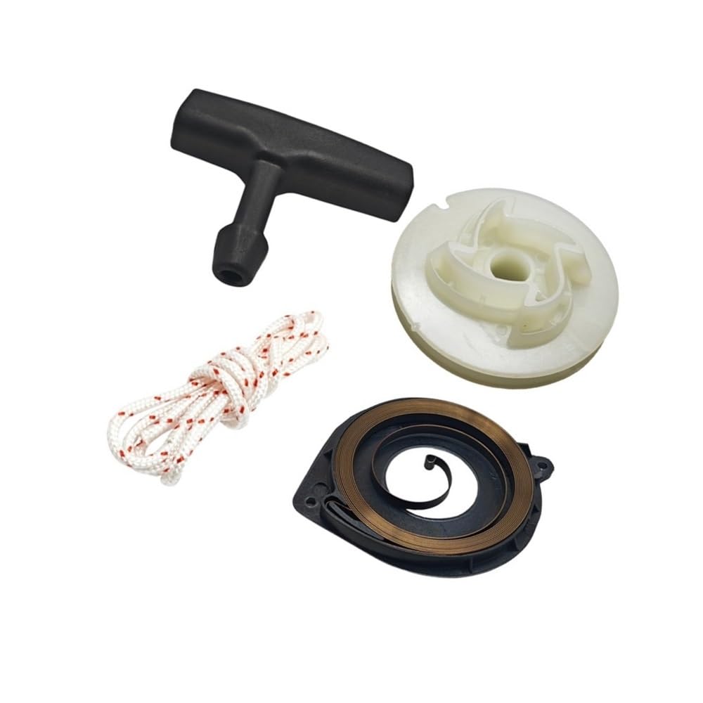 Kit de poulie de Lanceur à Rappel Automatique, poignée et Corde, Compatible avec Les tronçonneuses 445, 450 et 460. Pièce de Rechange.