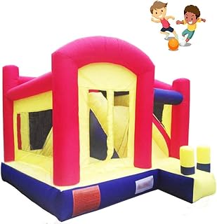 Childrens Bouncy House Castle Bounce House,Indoor Family Children's Inflatable Castle, Outdoor Inflatable Castle Slide Trampoline, Family Children's Inflatable Playground for Indoor and