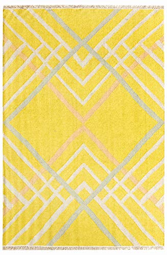 HAMID - Alfombra Kilim Yeste 100% Lana - Alfombra Suave y de...
