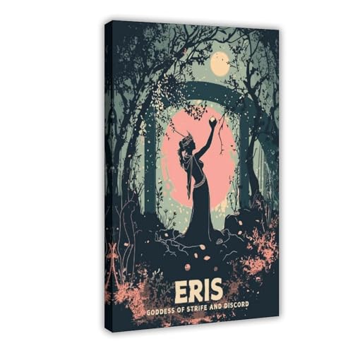Poster déesse Eris toile décoration murale salon et chambre coucher 40x60