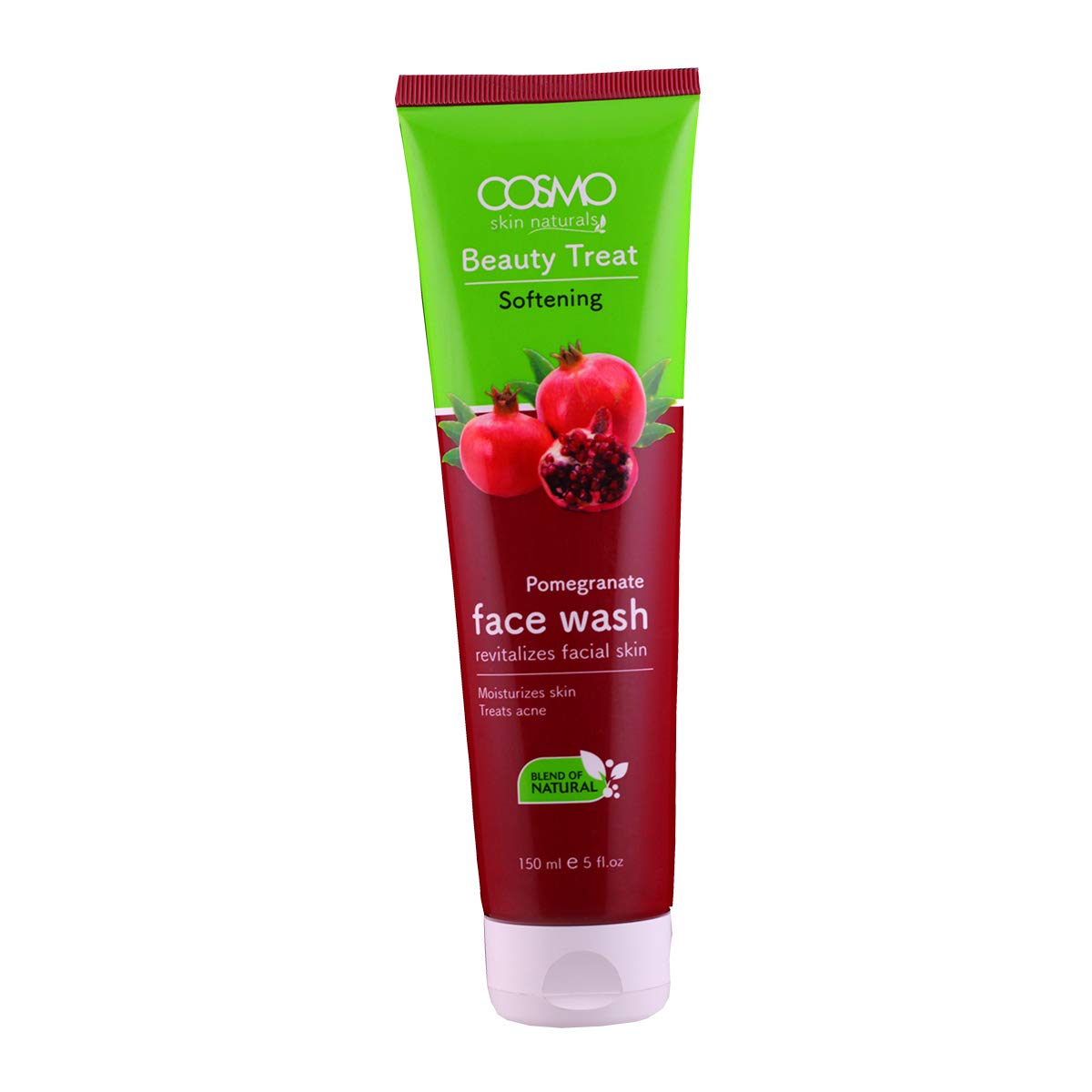 COSMO Pomegranate Face Wash | Deep Cleansing & Hydrating Facial Cleanser Enriched with Natural Pomegranate Extracts for Radiant, Healthy-Looking Skin | Suitable for All Skin Types