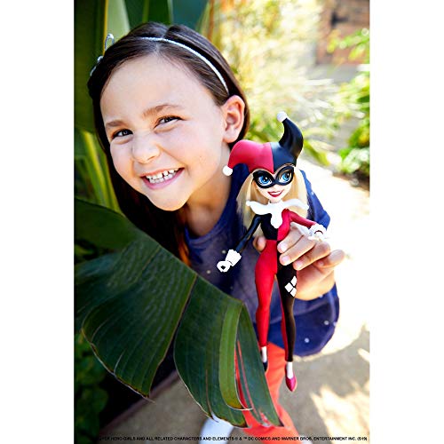 DC Super Hero Girls Harley Quinn Action Doll (~11.5 inch) with Removable Accessories, Wearing Iconic Outfit with True-to-Show Details, Great Gift for 6 – 8 Year Olds