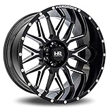 HARDROCK OFFROAD Affliction Xposed Rim 22X12 6X139.7 ET-44 Blk Milled (Qty of 1)