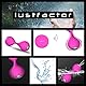 Lustfactor PEARLZ | DeLuxe Vibro-Liebeskugeln für Sie aus Silikon | Kabellose Funk Fernbedienung | Vibroei, Vibratorei, Vibrator, Eivibrator | Für vaginale + klitorale Stimulation | Wiederaufladbar
