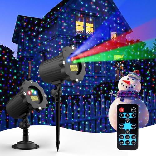 Fimilo Firefly Laser Light Projector, RGB Christmas Laser Landscape Lights Outdoor, Waterproof...
