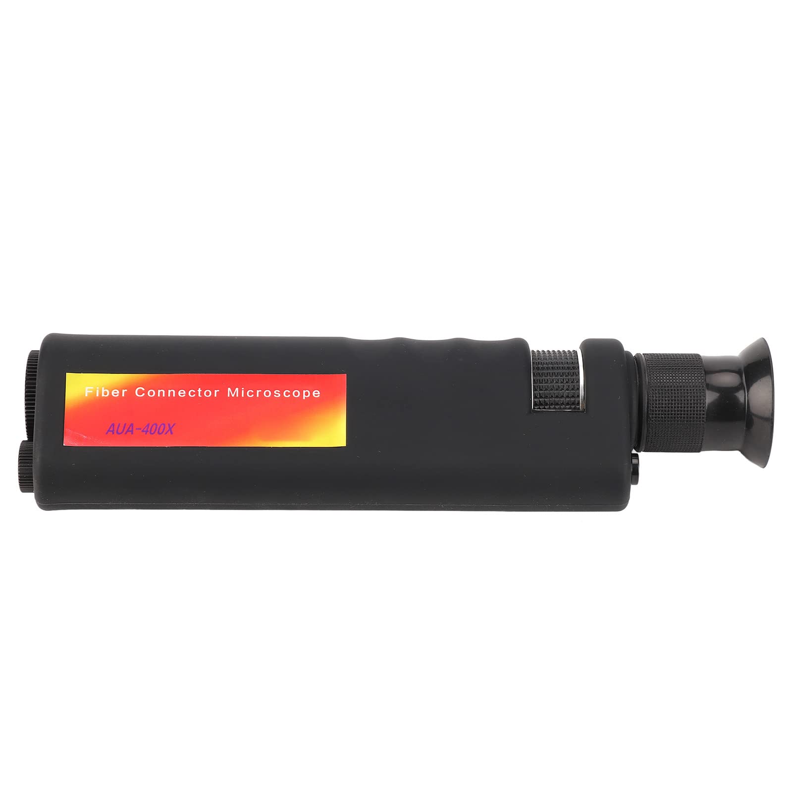 Microscopio de Fibra Óptica Portátil 400x Aumento - Compatible con SC FC ST LC SC - Interfaces 2,5mm y 1,25mm - Carcasa Antideslizante Goma - Estructura Aluminio ABS Resistente
