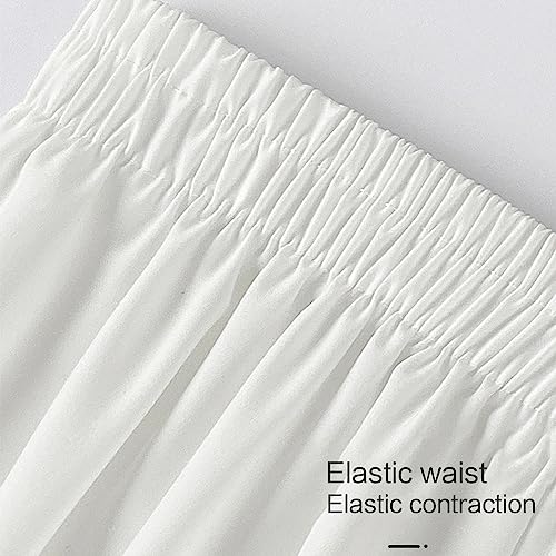 Alksubbm Jupes courtes, leggings, vêtements d'intérieur, leggings athlétiques pour femmes, culottes sous les robes, blanc, XXL – vue 3
