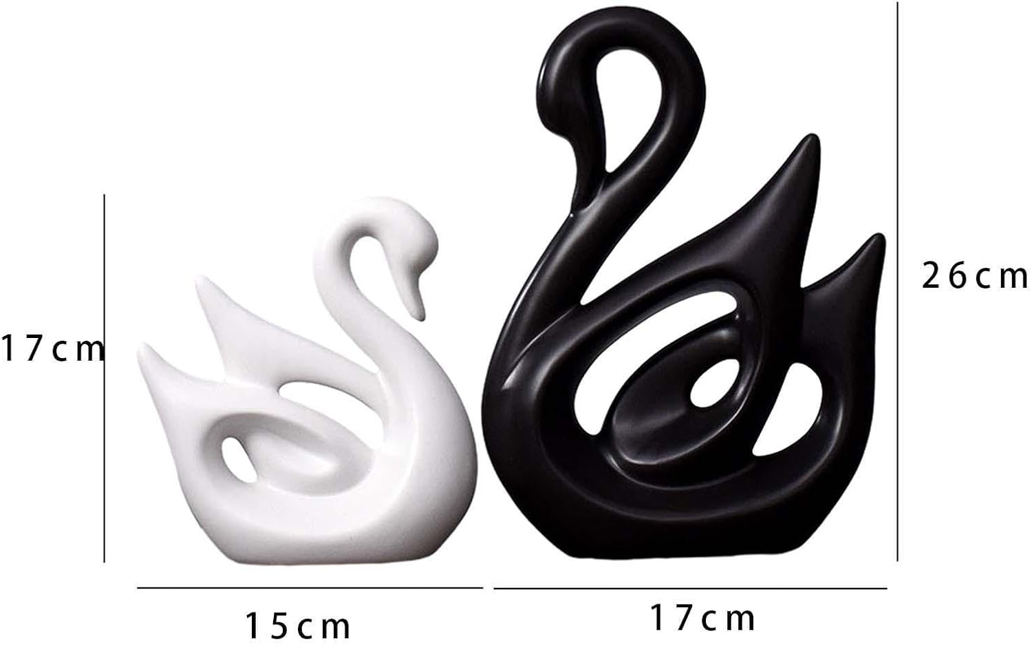 Fenteer Round Picture Frame Small Vintage Golden Photo Frame Ornate Resin Frame Ceramic Swan Figurines Decorative Deer Sculptures Unique Resin Material Suitab