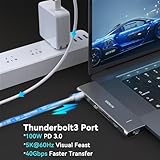 MOKiN Macbook Adapter 7 IN 2 USB C Hub for MacBook Pro/MacBook Air/M1/ M2, Mac USB C Multiport Macbook hdmi adapter with Thunderbolt 3 Port, 4K HDMI, 100W PD, 3 USB 3.0, SD & Micro SD - Image 4