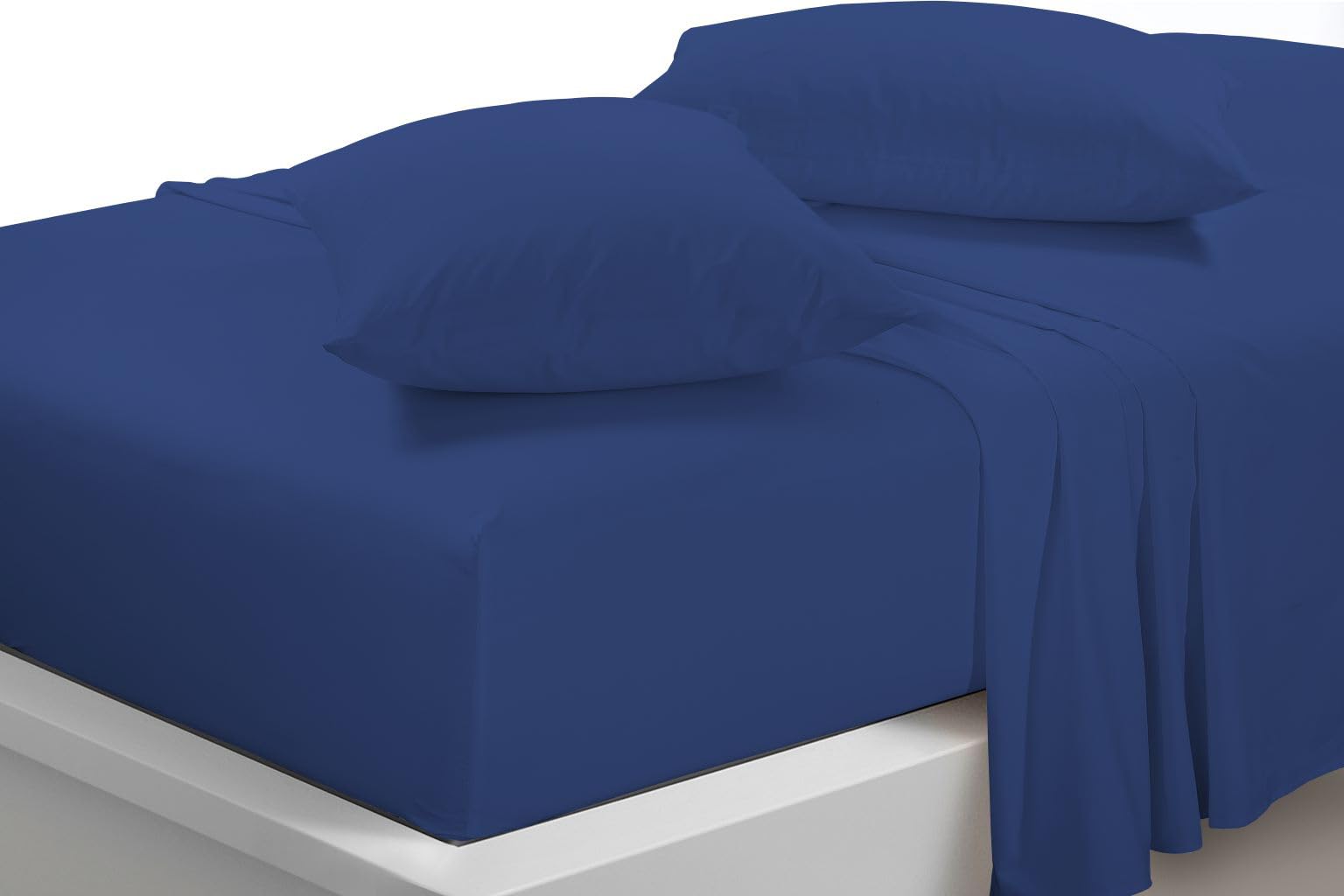 Laam linen Ultra Soft & Durable Pillow Protectors Pack of 2 Envelope 100% Polycotton Pillowcases Plain Pillow Case Cover For Bedroom (Royal Blue) - Image 2