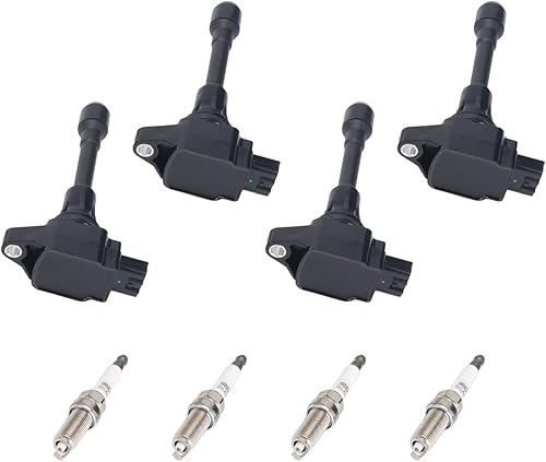 Miniatura 2 de Juego de 4 bobinas de encendido compatibles con Nissan Altima Versa Sentra Rogue Cube QX60 NV200 UF549 2004-2018