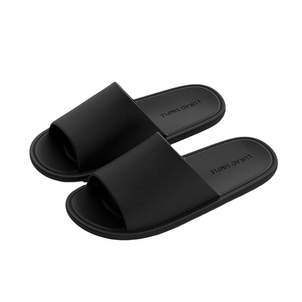 Chaussures de douche femme noires et sandales de bain légères taille 35 pour l'été